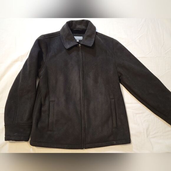Perry Ellis men's soft fur liner coat size large - Picture 1 of 5
